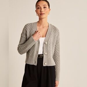 Abercrombie and Fitch Herringbone Stitch Cardigan